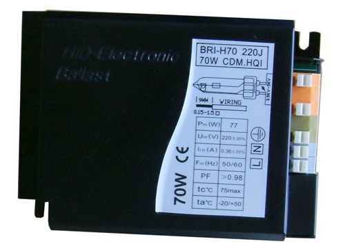 0.44A 130Hz ψηφιακός θερμοκηπίων λαμπτήρας νατρίου αλογονιδίων 70W μετάλλων έρματος κεραμικός